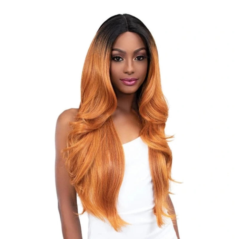 Janet Collection Extended Deep Lace Part Synthetic Wig- Junny