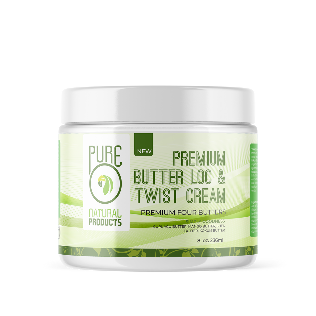 PureO Natural Premium Butter Loc & Twist Cream - 8 oz