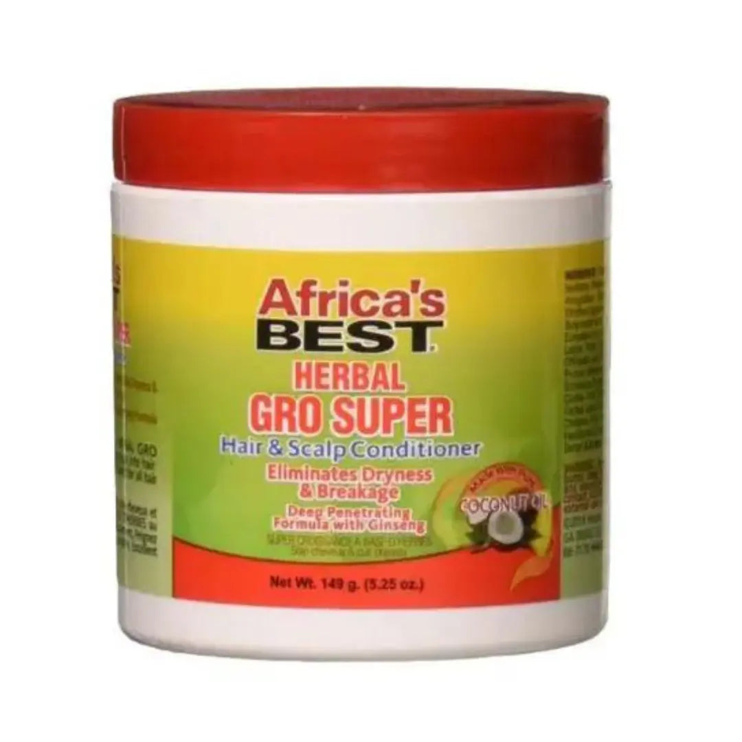 Africa's Best Herbal Gro Super Hair & Scalp Conditioner – 149 Ml, Mit Kräuterextrakten, Fördert Haarwachstum