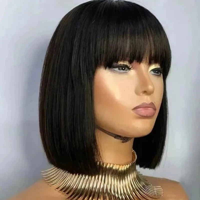 Janet Collection Bang Wig 100% Virgin Remy Human Hair Luxury Edition -Trissa