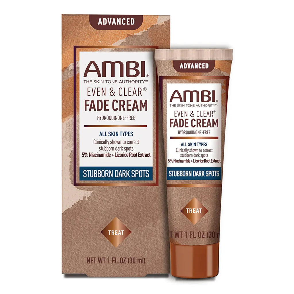 Ambi Even & Clear Fade Cream - Stubborn Dark Spots - All Skin Types - 1oz 30ML