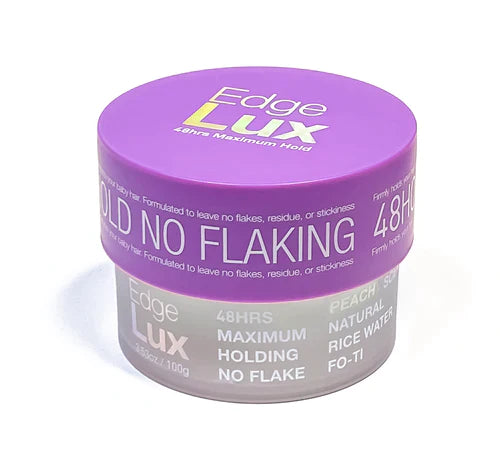 Lux Collection EDGE LUX 48 Hour Maximum Hold No Flaking Natural Ingredients Conditioning Hair Gel