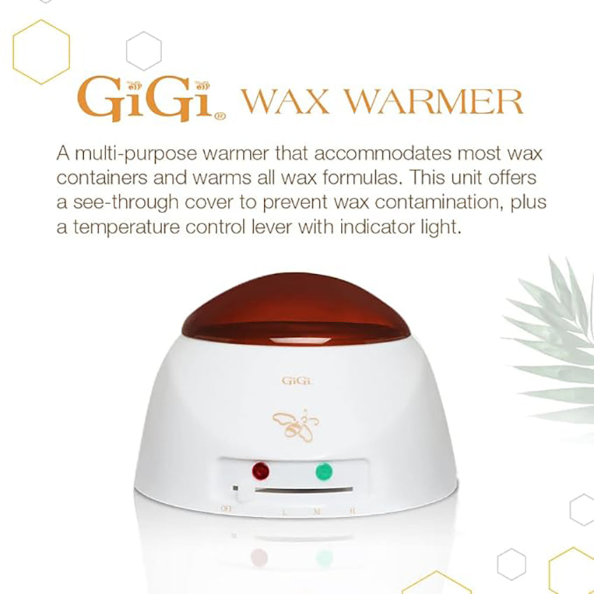 GiGi Multi-Purpose Hair Removal Wax Warmer, Multi-Formula Warmer with Adjustable Temperature Control, 14 oz