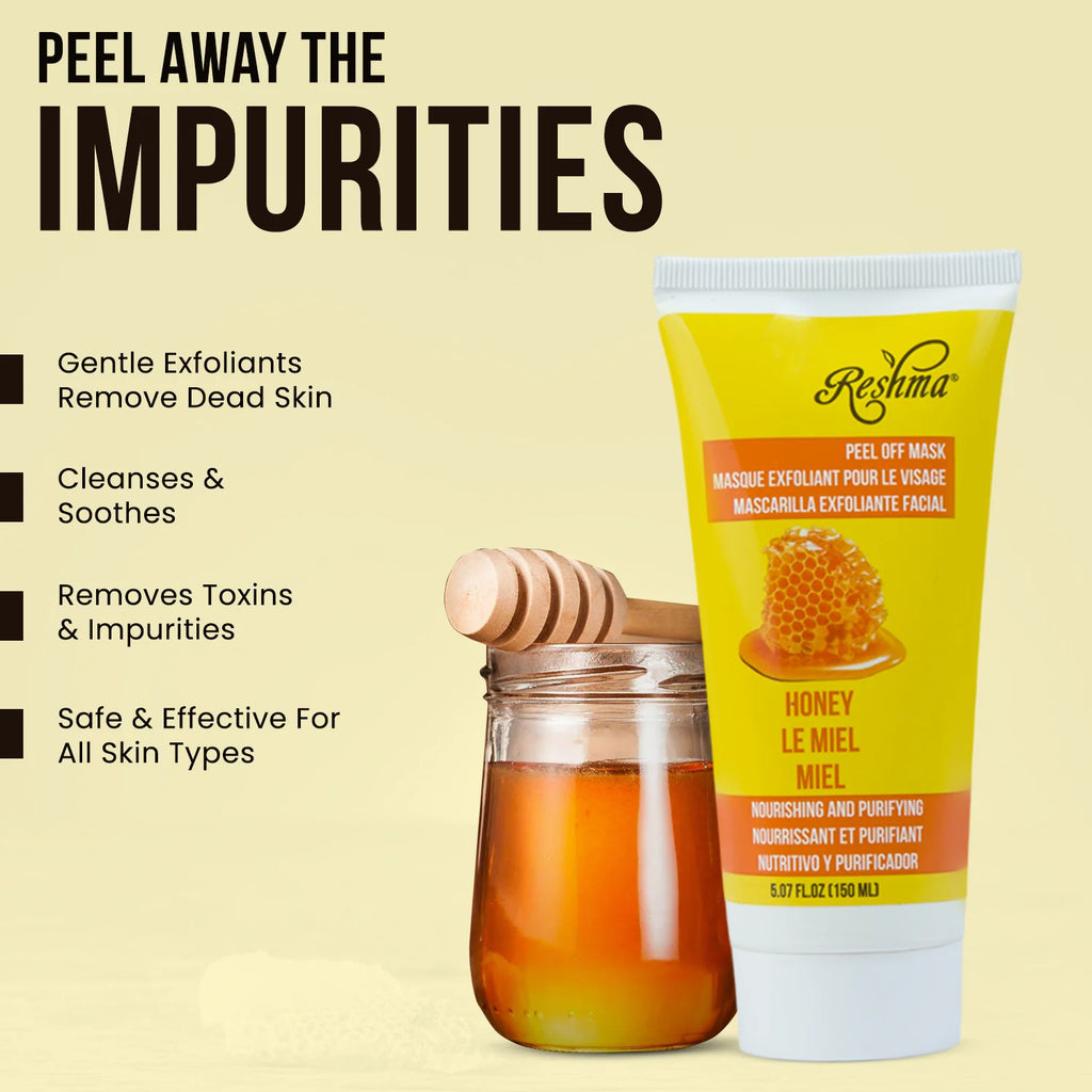 Reshma Nourishing & Purifying Peel Off Mask- Honey, 5.07 oz