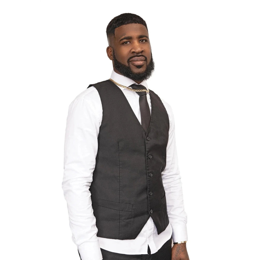 Femi Collection 100% Human Hair Afro Lace Unit for Men -