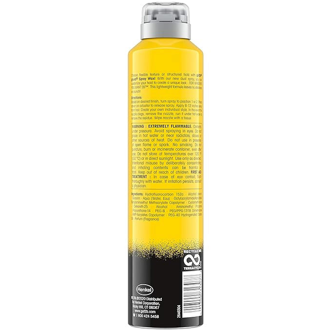 Got2b Glued Spray Wax with 2-in-1 Dual Nozzle - 8 oz