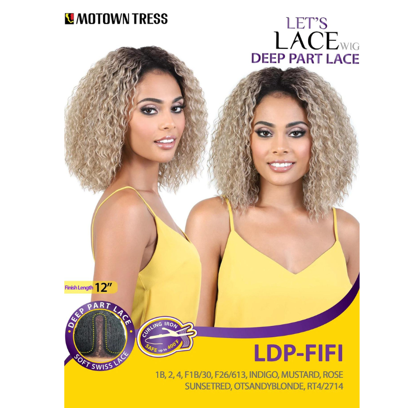 Motown Tress Let's Lace Deep Part Synthetic Lace Wig - Fifi