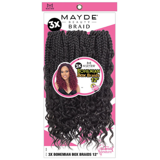 Mayde Beauty 3xs Pack Bohemian Box Braids Crochet Hair - 12