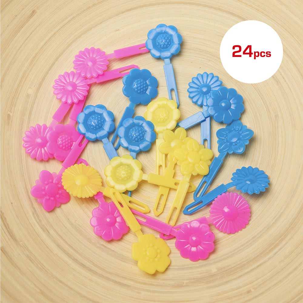 Kids Hair Barrettes 24pcs