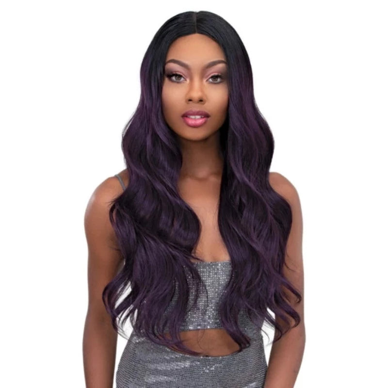 Janet Melt Collection Natural Deep Parting HD Lace Premium Synthetic Wig: Bella