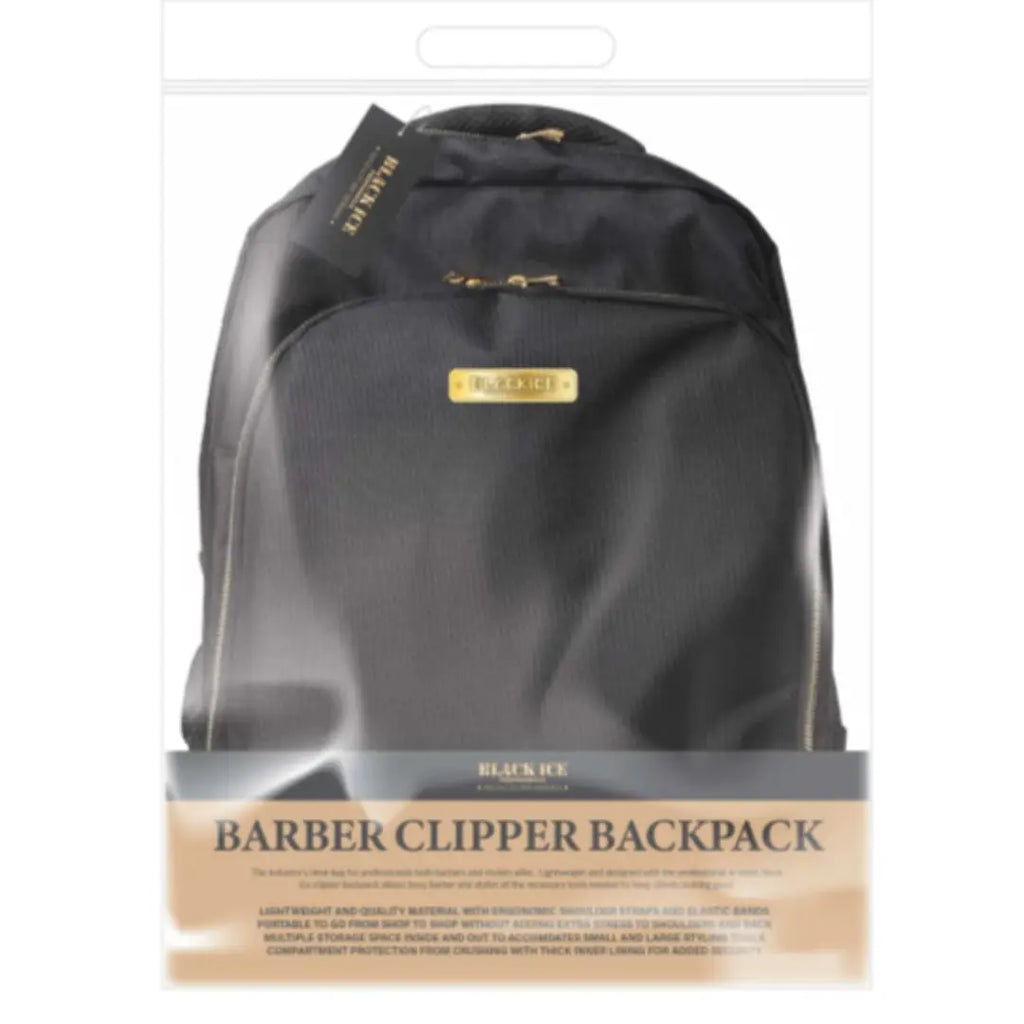 Black Ice Professional Barber Clipper Backpack 