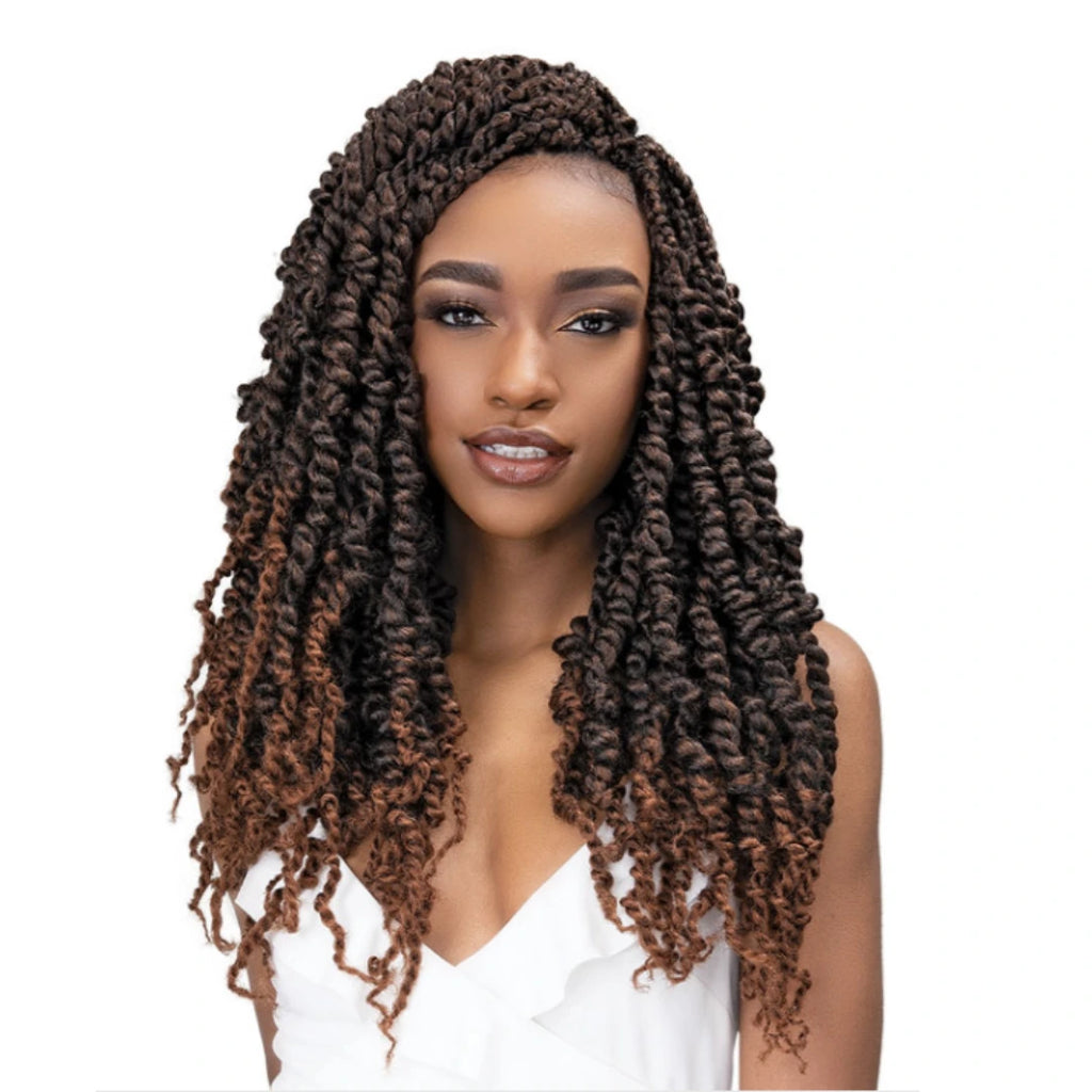 Janet Collection Nala Tress Passion Plait Twist Crochet Hair - 18"
