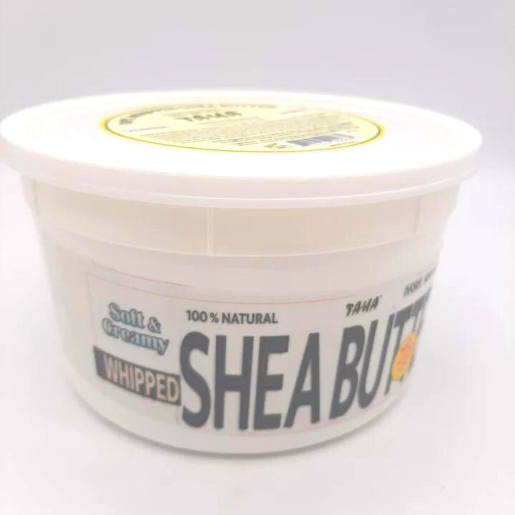 TAHA 100% All Natural Whipped Shea Butter - Soft & Creamy - 3-lbs