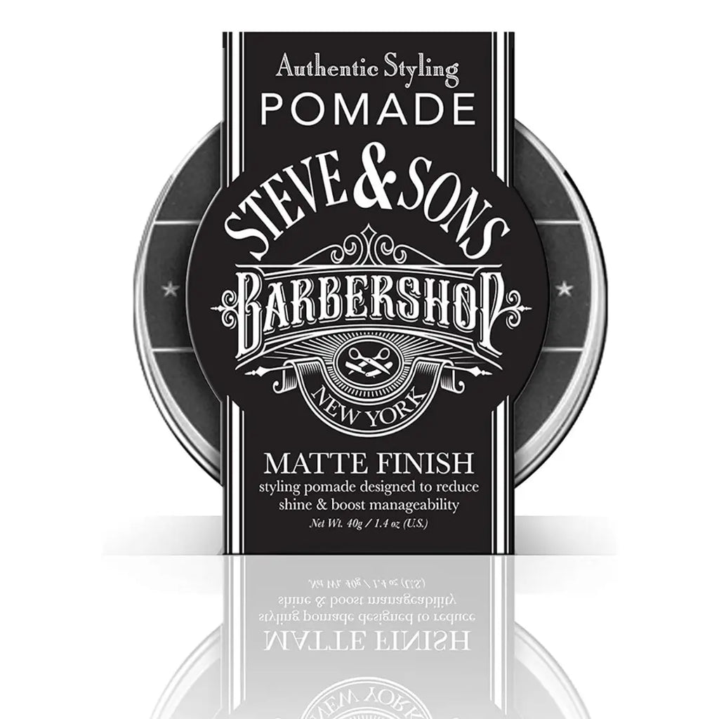 Steve & Sons Authentic Barbership NY Styling Pomade- Matte Finish