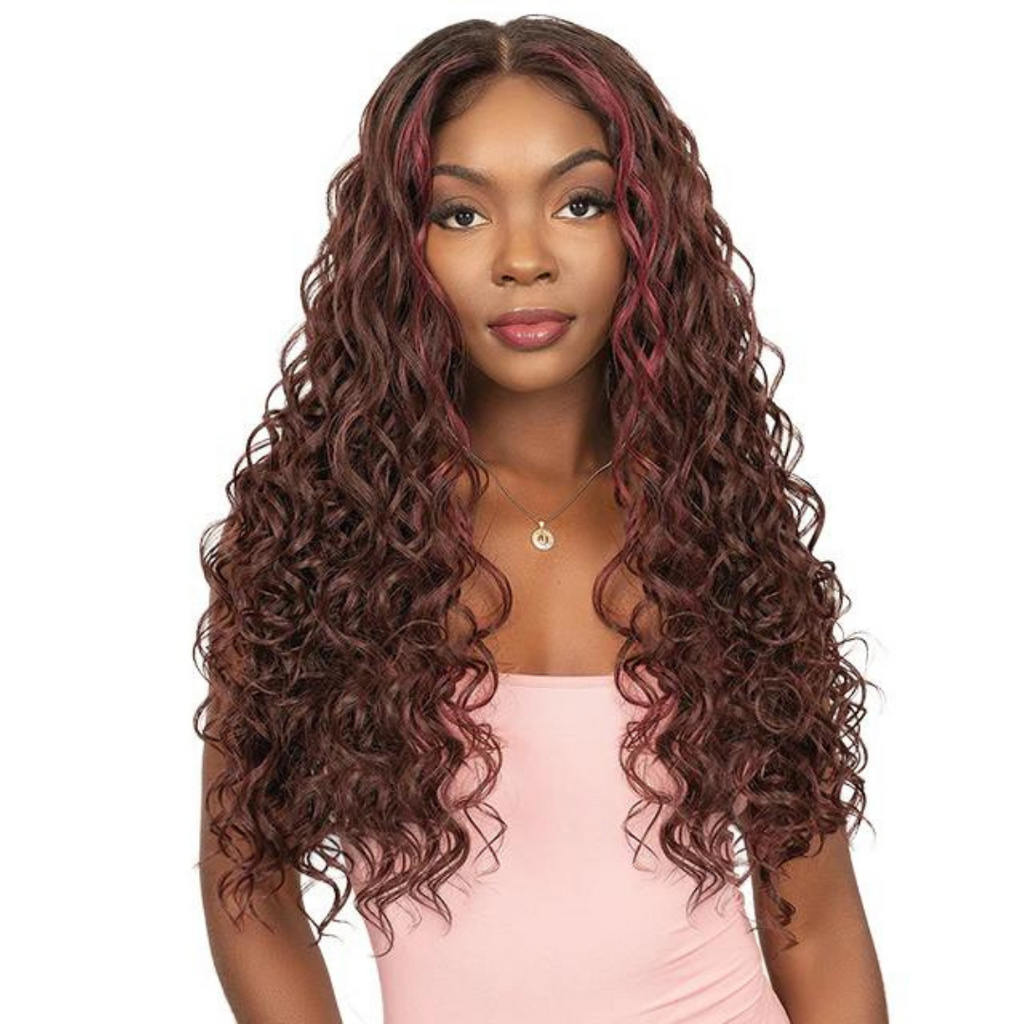 Janet Collection MELT 13x6 HD Human Hair Blend Lace Frontal Wig- HITA