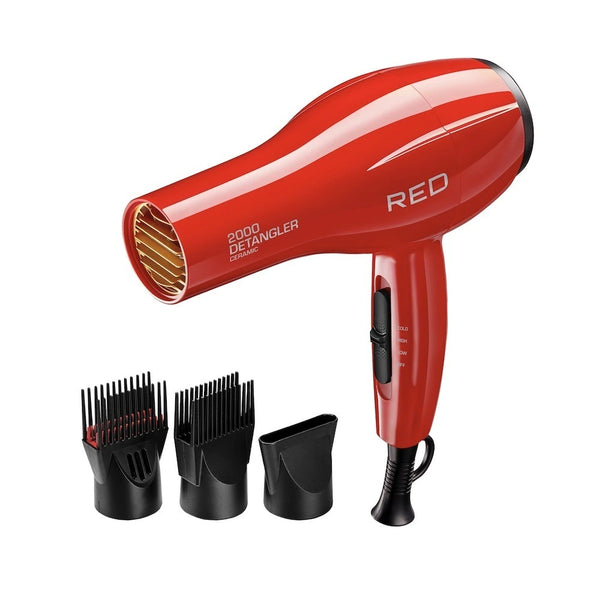 新品！未使用！HEAD D 美顔器　クリムゾンレッド Red by Kiss Detangler 2000 Ceramic Hair Dryer | Supreme Beauty