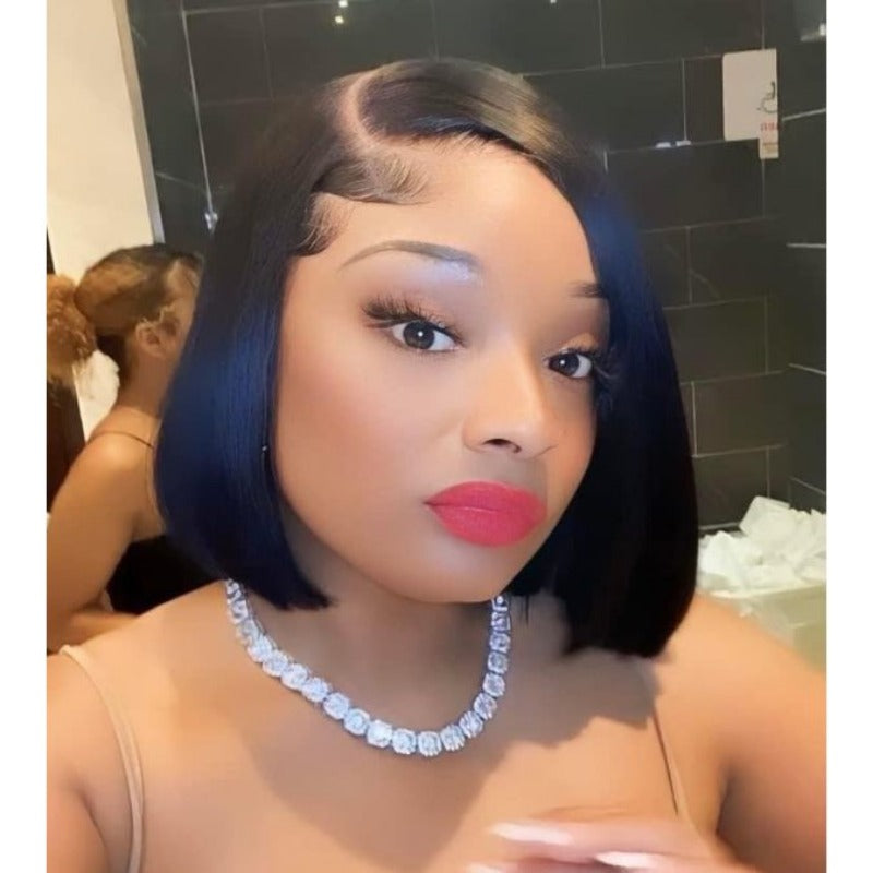 SUPREME 13A Celebrity Grade 100% Unprocessed Human Hair Bob Cut Wig 