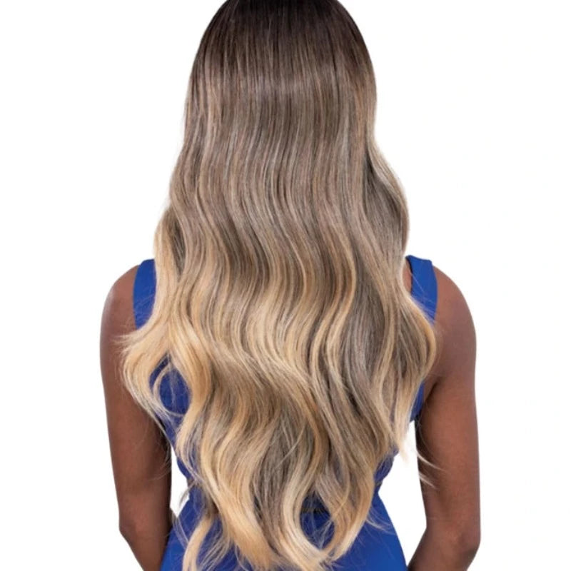 Janet Melt Collection Natural Deep Parting HD Lace Premium Synthetic Wig: Bella