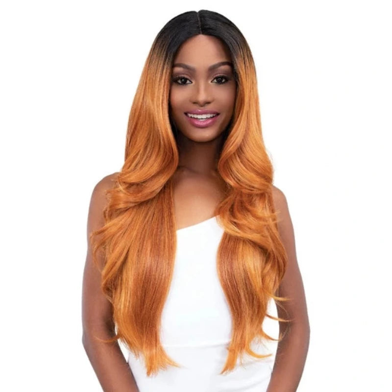 Janet Collection Extended Deep Lace Part Synthetic Wig- Junny