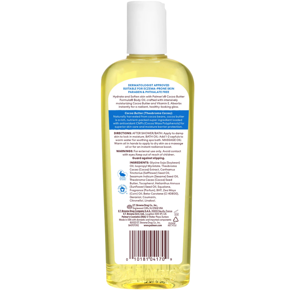Palmer's Cocoa Butter Formula Moisturizing Body Oil for Dry Skin, 8.5 fl. oz.