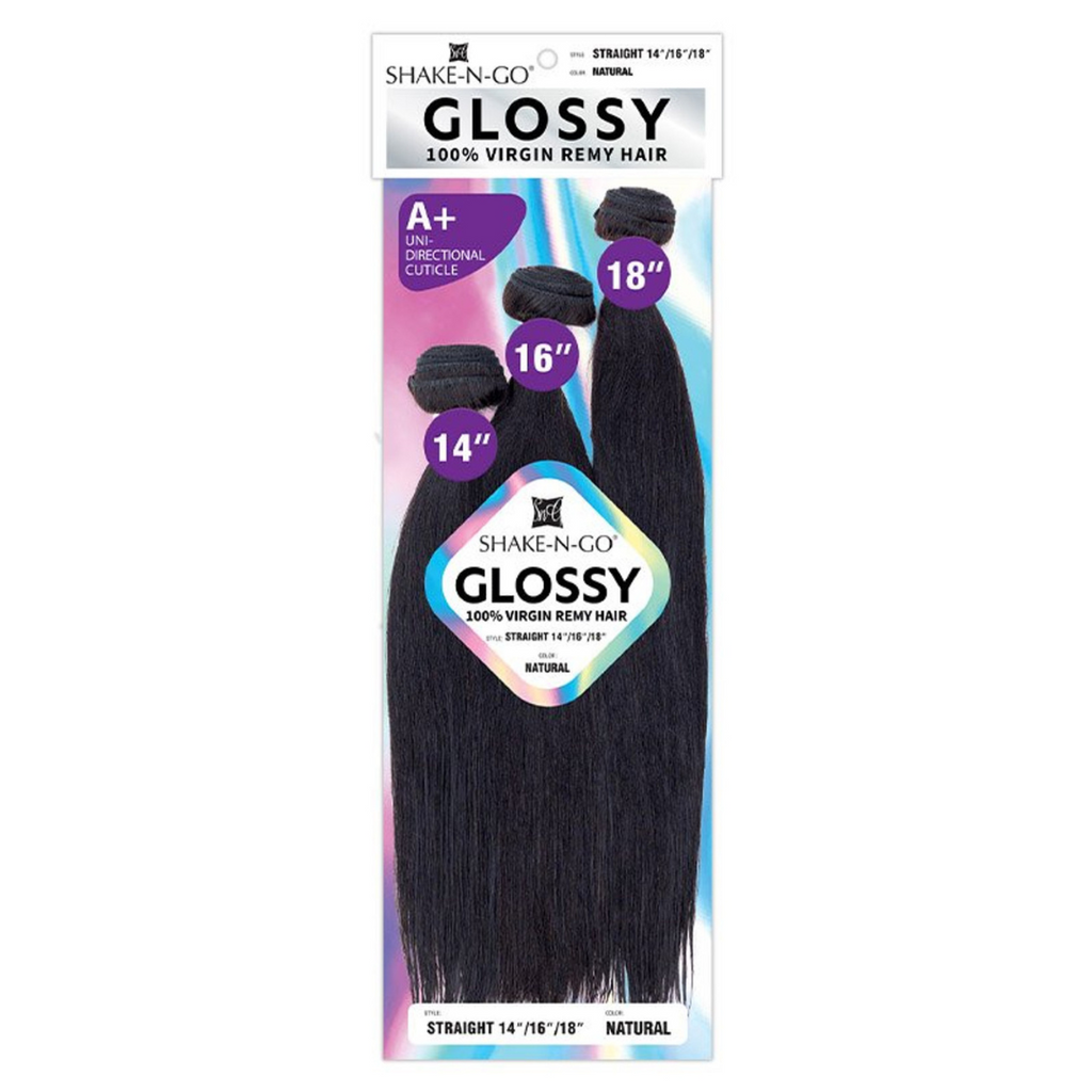 Shake 'N Go GLOSSY 100% Virgin Remy Hair Multi Pack Solution