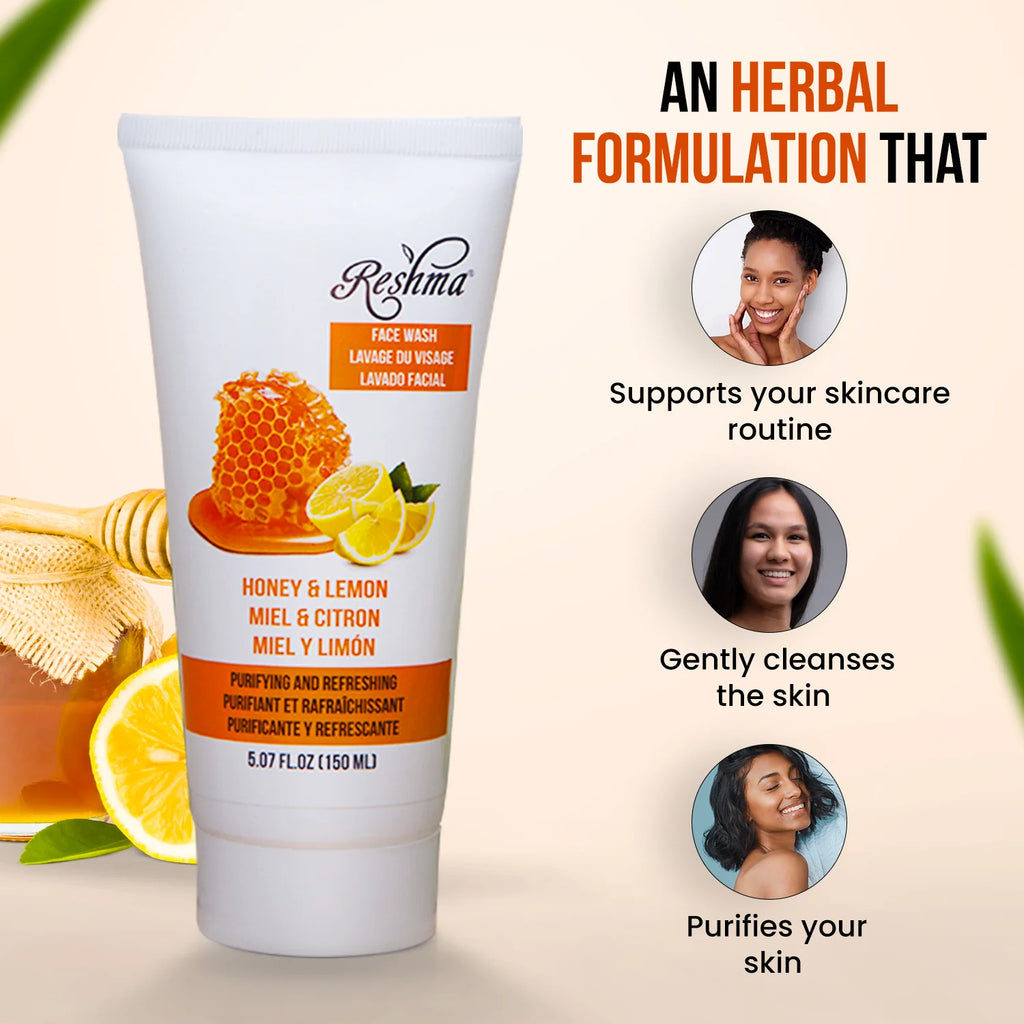 Reshma Honey & Lemon Face Wash - 5.07 oz