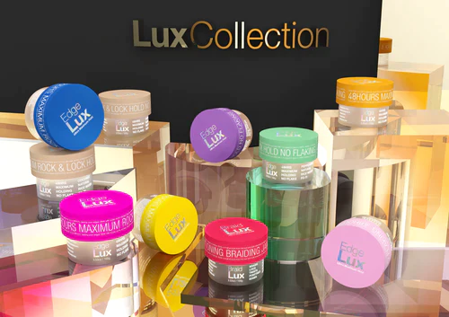 Lux Collection EDGE LUX 48 Hour Maximum Hold No Flaking Natural Ingredients Conditioning Hair Gel