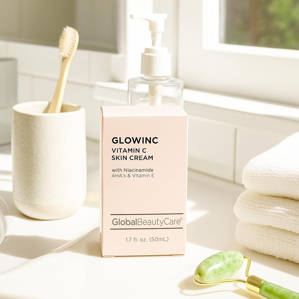 Global Beauty Care Vitamin C Skin Cream with Niacinamide & AHA’s 1.7 oz jar