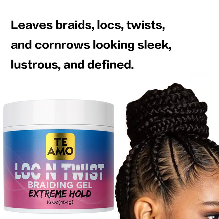 Te Amo Loc N Twist Braiding Gel Extreme Hold - 16 oz