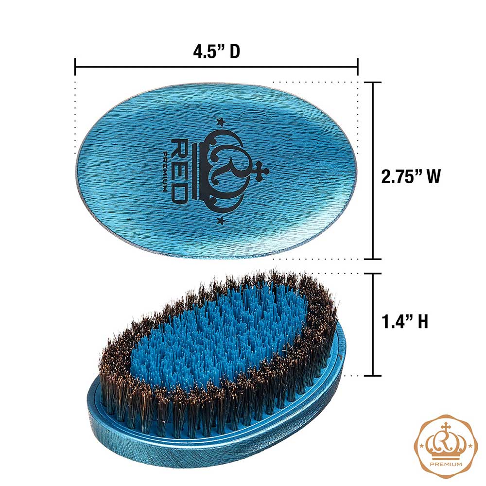 BOW WOW X Pocket Wave Premium Metallic 2-in-1 Boar Brush with Case