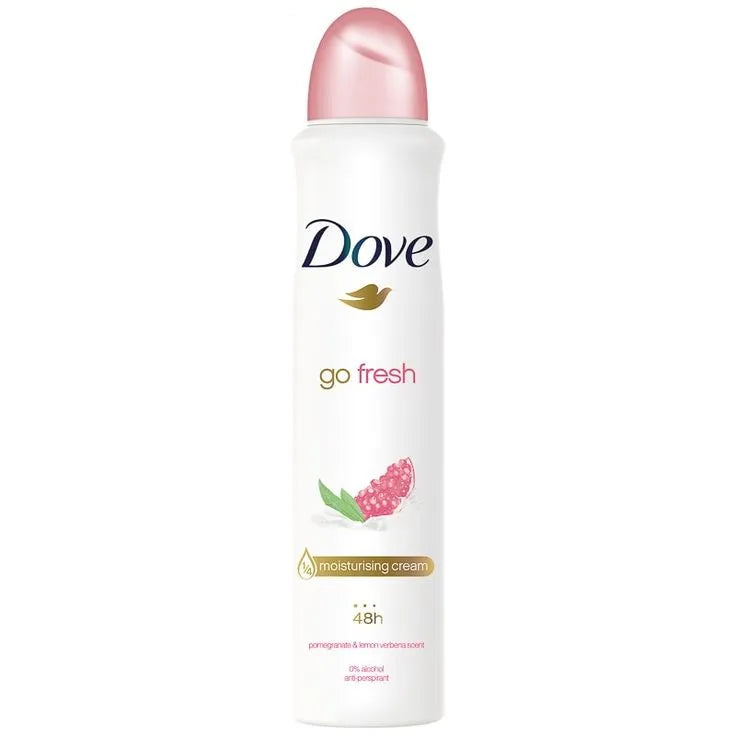 Dove Go Fresh Antiperspirant Body Spray Pomegranate & Lemon Verbena - 250 ML 8.45 oz