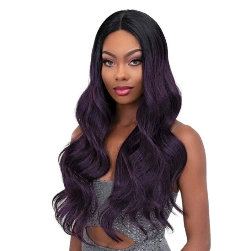 Janet Melt Collection Natural Deep Parting HD Lace Premium Synthetic Wig: Bella