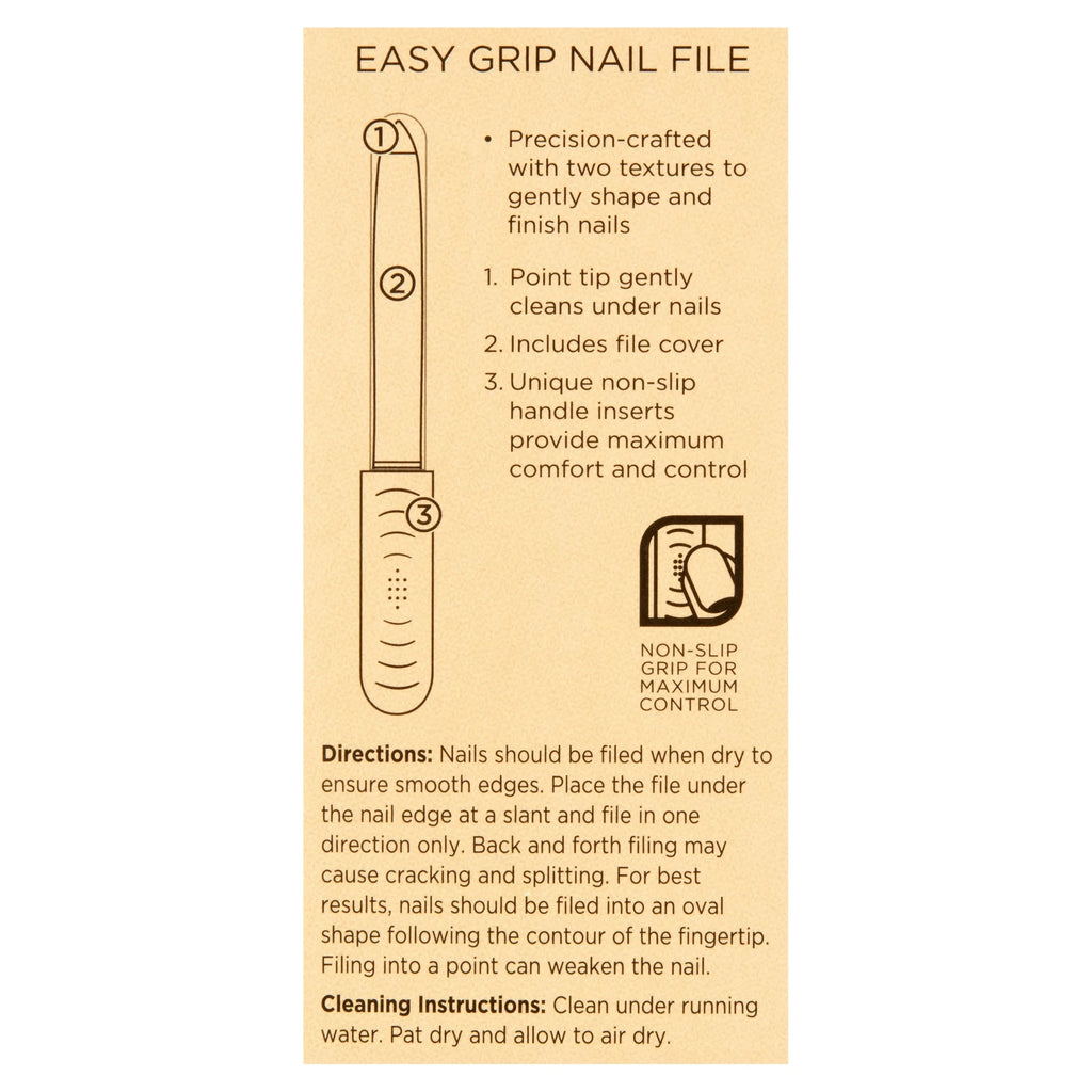 Equate Non-Slip Easy Grip Fingernail File