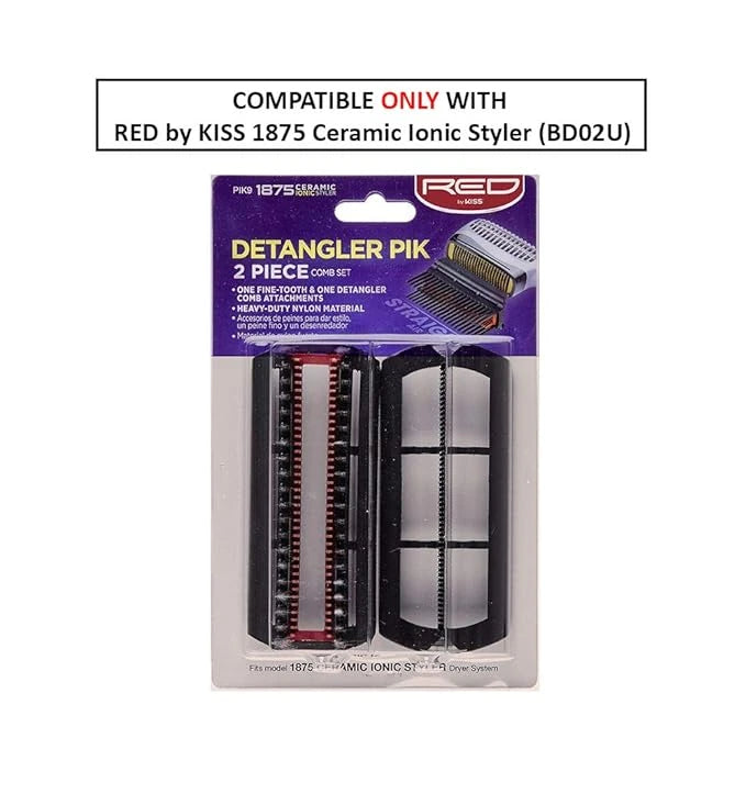 Detangler Pik 2-Piece Comb Set - Fits model 1875 Ceramic Ionic Styler Dryer 