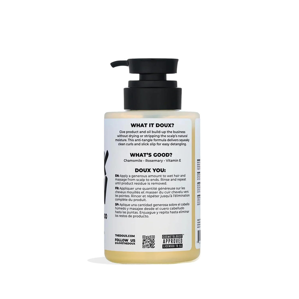 The Doux Break Down Clarifying Shampoo – 12 oz Bottle Front