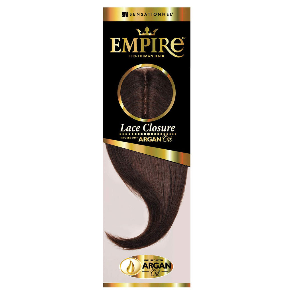 Sensationnel Empire Yaki Human Hair 3-Way Parting Closure - 12" inches