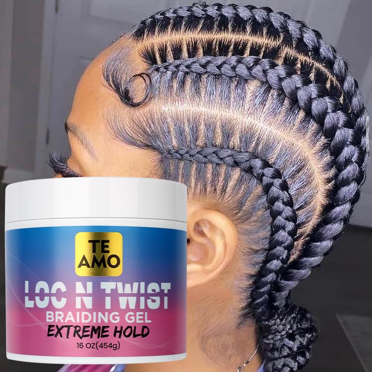 Te Amo Loc N Twist Braiding Gel Extreme Hold - 16 oz