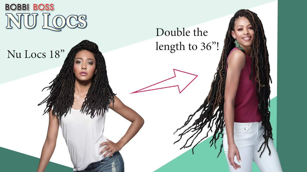 Bobbi Boss Nu Locs 2X's Pack Crochet Hair - Extra Long 36"