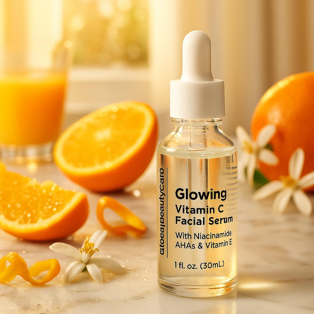 Global Beauty Care Vitamin C Serum with Niacinamide & AHA’s 1 oz dropper bottle