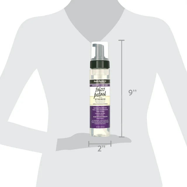 Aunt Jackie's Frizz Patrol Anti-Poof Setting Mousse - 8.5 oz