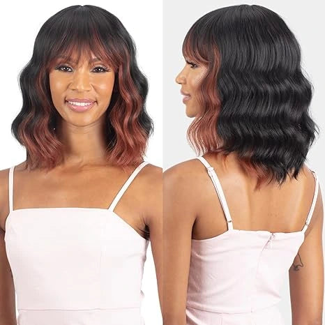 Mayde Beauty Mocha Series 100% Human Hair & Premium Fiber Blend Wig 