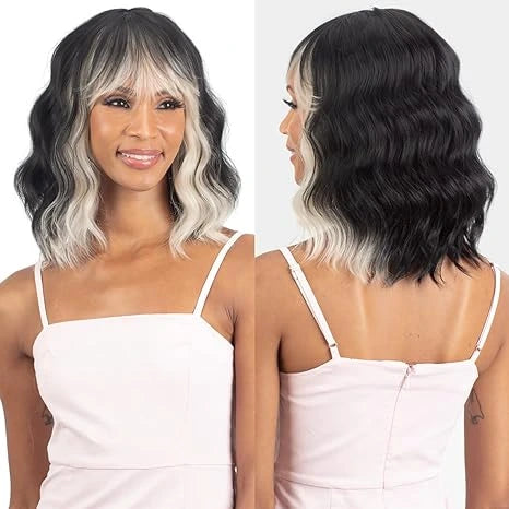 Mayde Beauty Mocha Series 100% Human Hair & Premium Fiber Blend Wig 