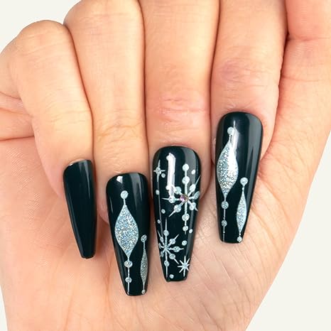 Gold Finger 24 Pcs Holiday Press On Nails 