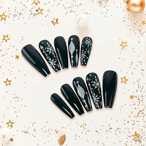 Gold Finger 24 Pcs Holiday Press On Nails 