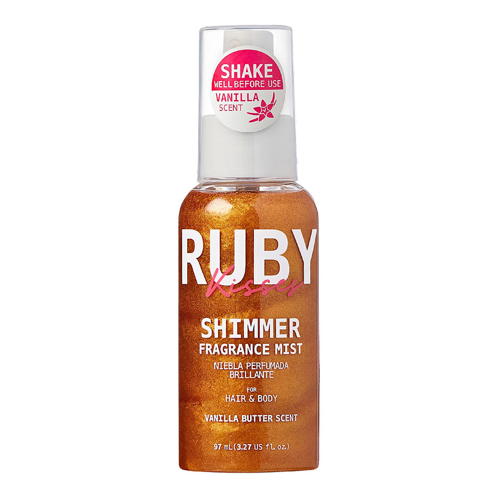 Ruby Kisses Shimmer Fragrance Mist Vanilla Butter Scent- 3.2 oz