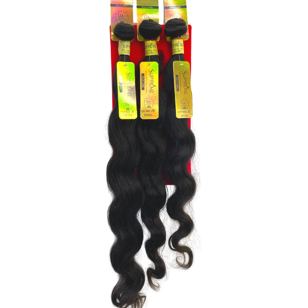 SUPREME 100% Unprocessed Virgin Human Hair Bundle Deal Solution