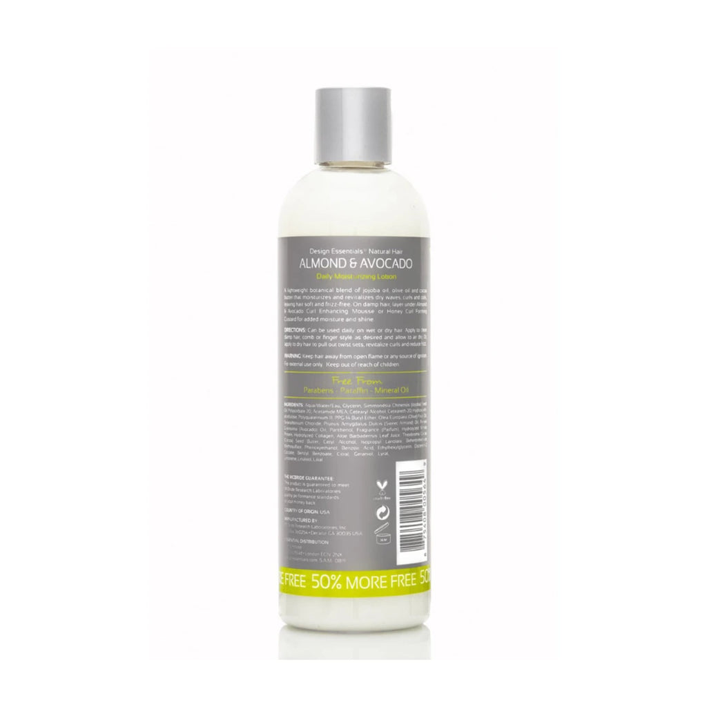 Design Essentials Natural Hair Almond & Avocado Daily Moisturizing Lotion 