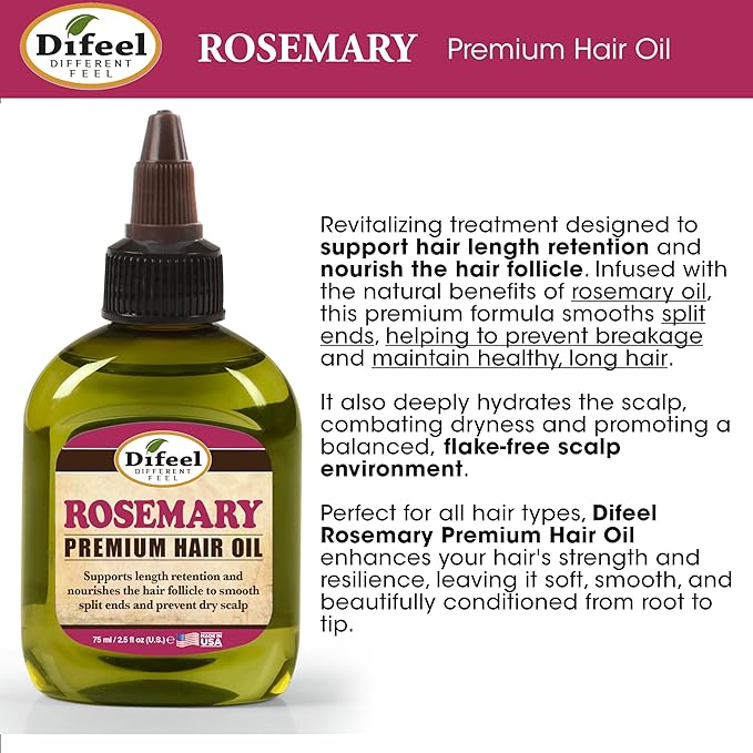 Difeel Rosemary Premium Hair Oil - 7.1 oz