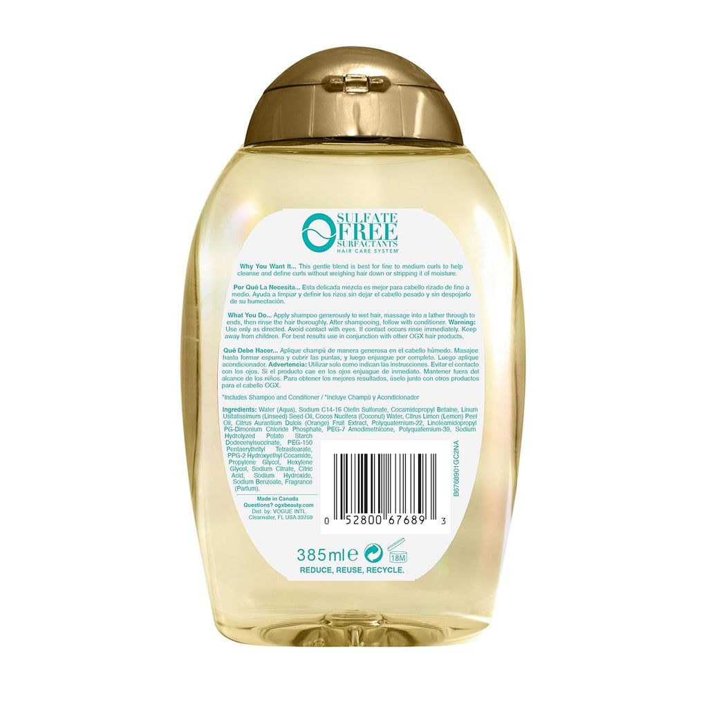 OGX Lightweight + Coconut Fine Curls Shampoo - 13 oz