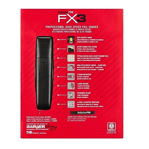 BaBylissPRO® FX3 High Torque Shaver 